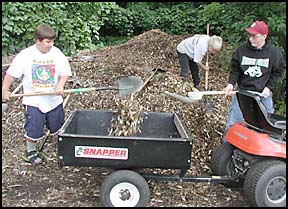 Kids working