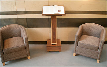 Meditation room lectern