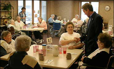 U.S. Senator Norm Coleman at the Koronis manor