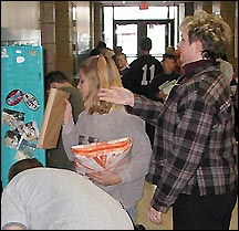 Gretchen at locker