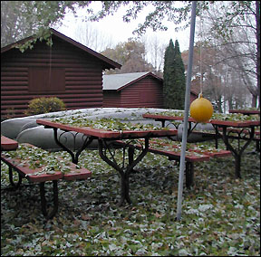 Cabins and canoes at Camp Ojibway