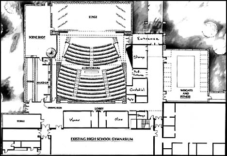 Drawing of auditorium