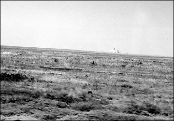 grain elevator in field