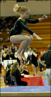 Christine Spanier on the beam