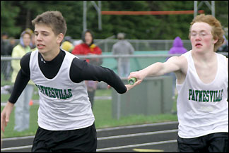 Michael and Bryce handoff