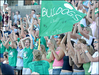 cheering