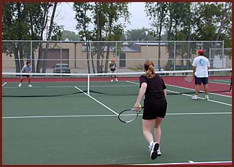 tennis courts