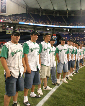 Baseball team at Dome