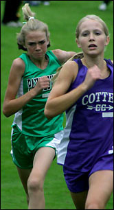 Kaitlyn Frenchick at the finish