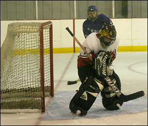 Saving the puck